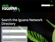 Tablet Screenshot of iguananetwork.com